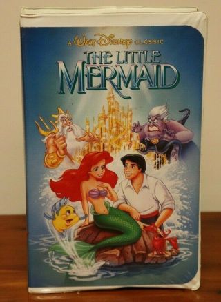 Walt Disney The Little Mermaid VHS Black Diamond Classic with Banned Cover Art 2