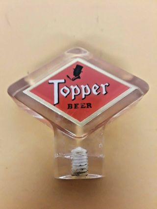 Vintage Lucite Topper Beer Tap Knob Handle Bar Tavern Saloon Rochester Ny
