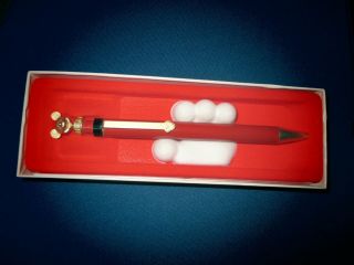 Disney (colibri) Kreisler Mickey Mouse Pen Red/gold.  Vintage Collectible.