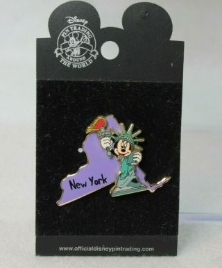 Disney Parks State Character Pin Minnie Mouse York