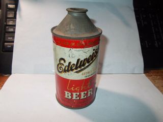 Vintage Edelweiss Light Beer Con Top Can
