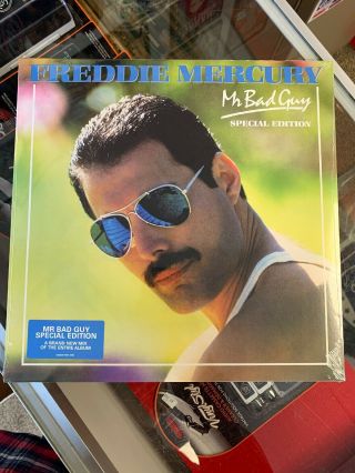 Freddie Mercury Mr.  Bad Guy Lp Vinyl Hollywood Reissue Queen