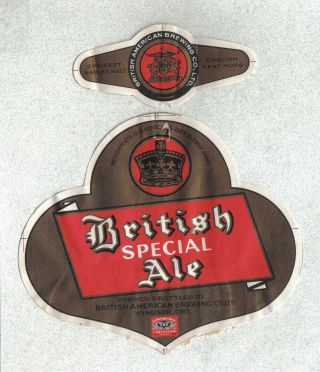 Beer Label - Canada - British Special Ale - Windsor,  Ontario