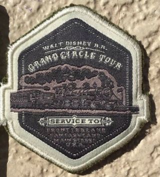 Disney World Magic Kingdom Big Main Street Railroad Train Attraction Patch Prop