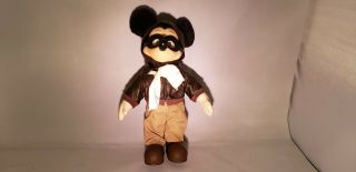Vintage Mickey Mouse Aviator Plush Figure 11 "