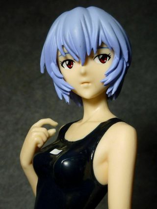 Japanese Anime Girl " Rei Ayanami " In " Evangelion " 24cm Pvc Figure By Sega Japan