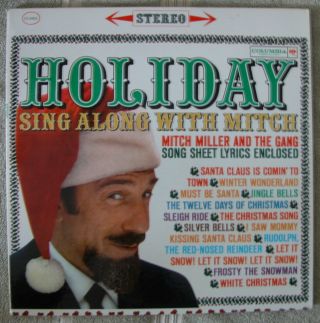 Mitch Miller Holiday Sing Along With Mitch Lp Song Sheets Stereo Columbia