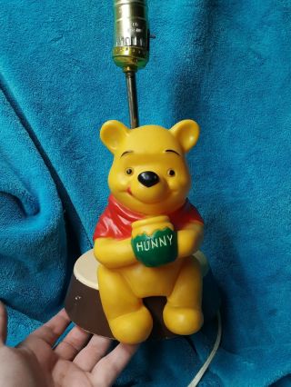 Vintage Winnie The Pooh Lamp & Night Light Dolly Toy Co 1977