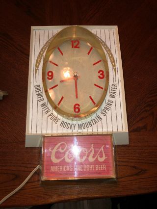 Vintage Coors Light Clock