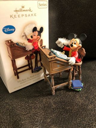 Mickey Mouse As Bob Cratchit Disney Hallmark Keepsake A Christmas Carol Ornament