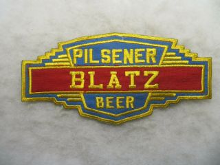 Vintage 1940s Blatz Beer Embroidered Cloth Jacket Patch