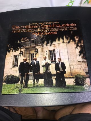 Nm 3 Lp Vegh Quartett Beethoven Five Middle Op 59/74 Telefunken Spa 25096 - T