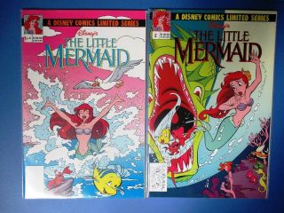 The Little Mermaid 1 - 2 Limited Series Prequel (disney Comics,  Peter David) 1992