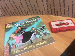 Walt Disney’s Mary Poppins Read - Along Book & Cassette Tape