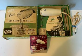 Vintage Osterett By Oster Portable Electric Mixer Model 400