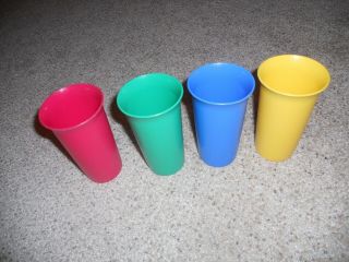 Tupperware Bell Tumbler Cups 4 - 10 Ounce Cups