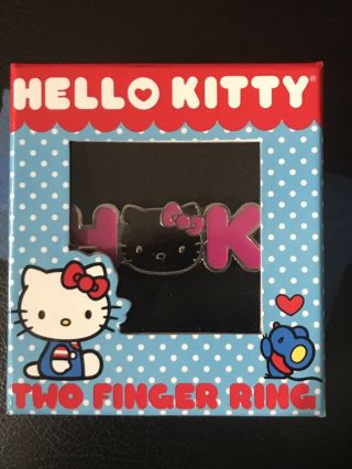 Hello Kitty Sanrio Double 2 Finger Ring Two Finger Ring