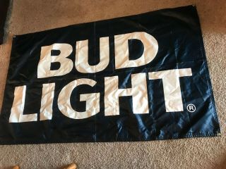 Vintage Heavy Vinyl Bud Light Promotional Store Banner - Flag -
