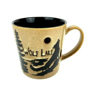 Mossy Oak Wolf Lake Coffee Mug Hunting Outdoors Fishing Brown Cup