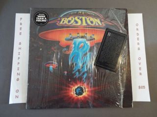 Boston Self Titled Debut Lp In Shrink W/ " More Than A Feeling " Hype Pe 34188