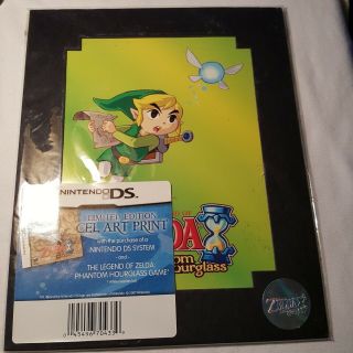Cel Art Print Legend Of Zelda Phantom Hourglass Nintendo Ds Limited Edition