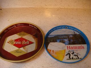Vintage Hamm’s & Grain Belt Beer Trays