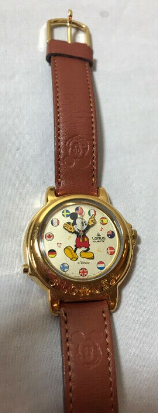 Vintage Lorus Disney Mickey Mouse Watch Musical It 