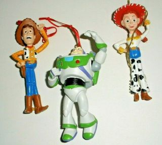 3 Piece Disney - Toy Story Ornament Set - Woody,  Jessie & Buzz Lightyear