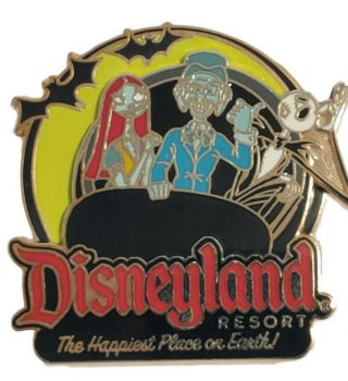 Disney Pin Dlr 2011 Disneyland Jack And Sally On The Haunted Mansion Pin