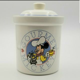 Disney Gourmet Mickey Mouse Cookie Jar Canister Treasure Craft Made In The Usa