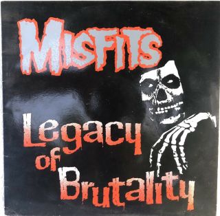 Misfits Legacy Of Brutality Lp Plan 9 1st Press