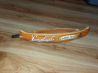 Leinenkugels Tap Handle Canoe Shaped - 14 " Classic Amber Logo Brewing