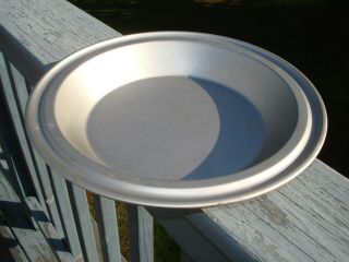 Vintage Mirro Aluminum Pie Pan With Wide Rim 309 Am Made In Usa 9 " X 1 1/2 "