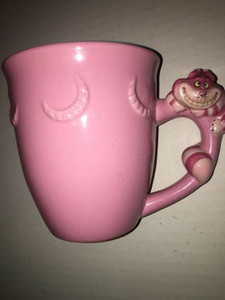 Disney Store Cheshire Cat Mug From Alice In Wonderland Rare Design