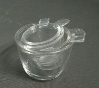 4 VINTAGE CLEAR GLASS MEASURING CUPS - 1 CUP,  1/2 CUP,  1/3 CUP & 1/4 CUP - sb 2