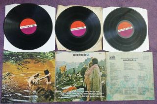 Woodstock 3 Lp Vinyl Set 1970 Vinyl Atlantic 2663 001 Jimi Hendrix,  Joan Baez