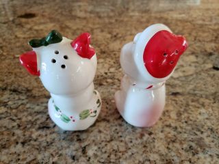 Vintage Kreiss Pig Christmas Salt And Pepper Shakers 2
