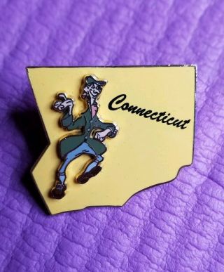 Disney State Character Pin Connecticut Ichabod Crane Constitution State