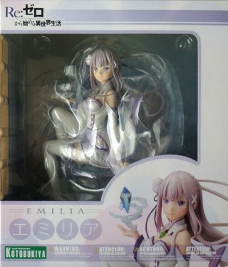 Xmas Gift Emilia Re: Zero Kara Hajimeru Isekai Seikatsu 1/8 Scale Pvc Figure