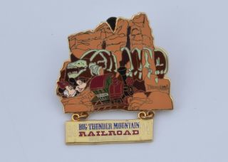 Disney Trading Pin Big Thunder Mountain Railroad 25th Year Mickey,  Minnie Le