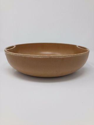 VINTAGE MID CENTURY ELLINGERS AGATIZED WOOD BOWL WITH HANDLES 11 1/2 INCHES 2