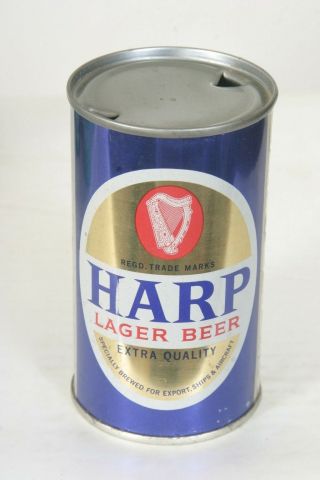 Harp Lager Flat Top Beer Can - For Ships & Airlines - Very