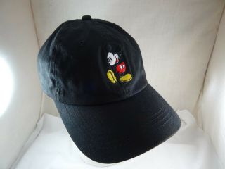 Disney Mickey Mouse Embroidered Baseball Hat Cap Black Adult Osfm Primark