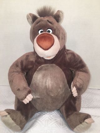 Euc - 14” Disney Store Jungle Book Baloo Bear Plush Stuffed Animal Soft