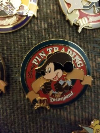 Disney Pin Trading Night Dlr Disneyland 10th Anniv - Mickey Frontierland Cowboy