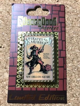 Disney Pin Disneyland Posters Pirates Of The Caribbean Chip And Dale Pin