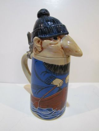 Character Pottery Beer Stein Sailor