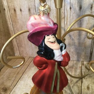 Disney Captain Hook From Peter Pan Blown Glass Christmas Tree Ornament