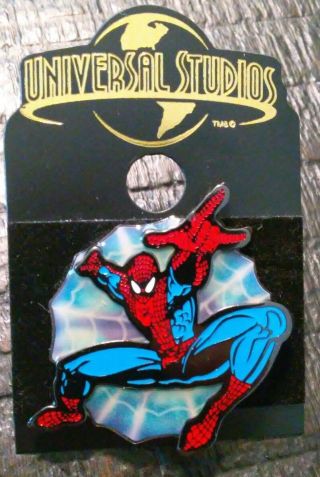Universal Studios Spiderman Collectible Pin Authentic Vintage Rare B
