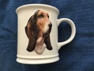 Basset Hound Dog 3 - D Mug Coffee Tea Cup Pet Puppy Ceramic Collectible Pet
